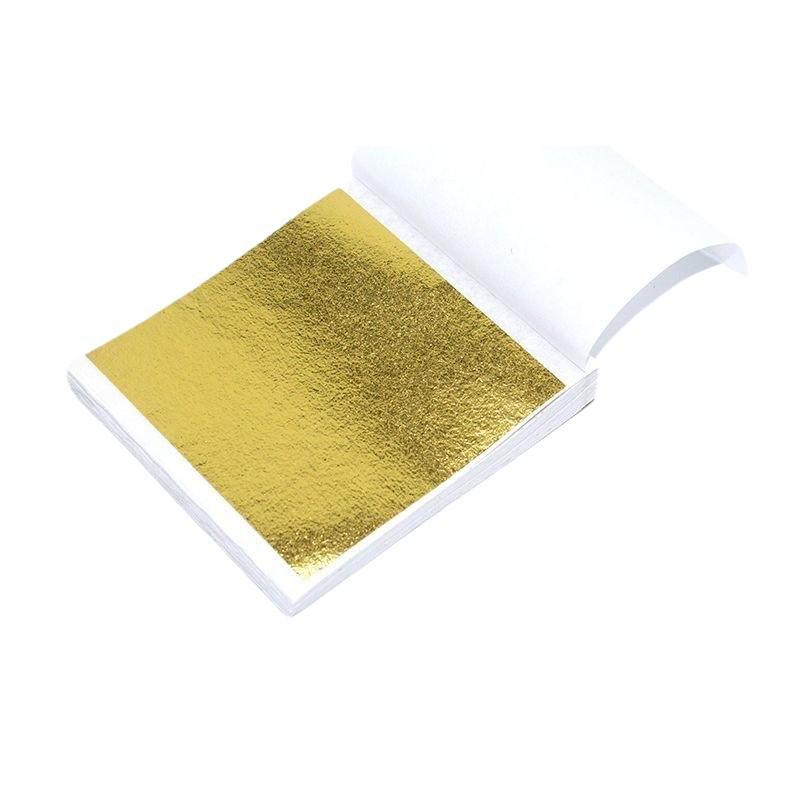 Gold and Silver Freeze-Resistant Foil Paper for DIY, Crystal Epoxy, and Nail Art, 9x9cm