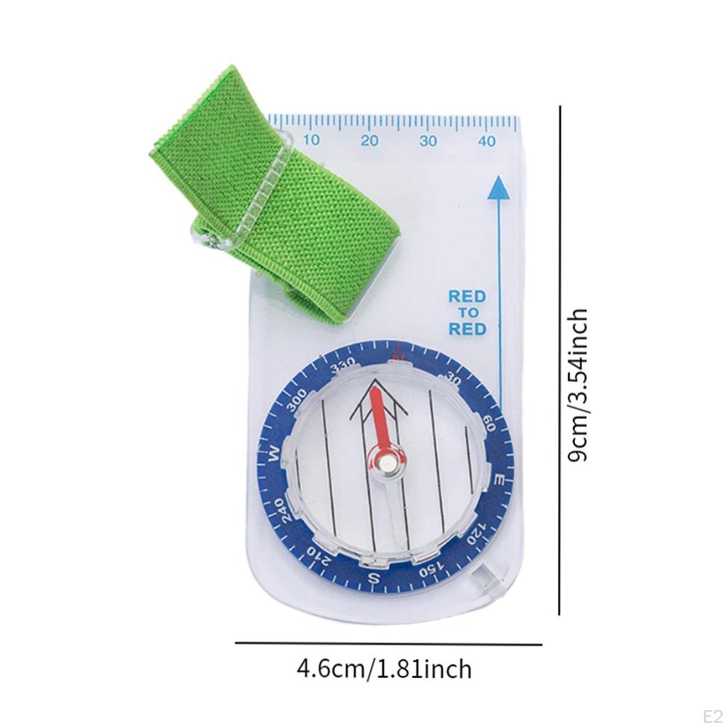 Orienteering Compass Scout Map Reading Small Pocket Baseplate for