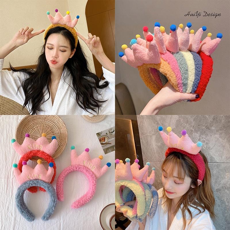 

New Women Fashion Plush Hair Bands Headdress Headband Girls Hairband Hair Hoop Cute Face Wash Hair Accessories Headwear