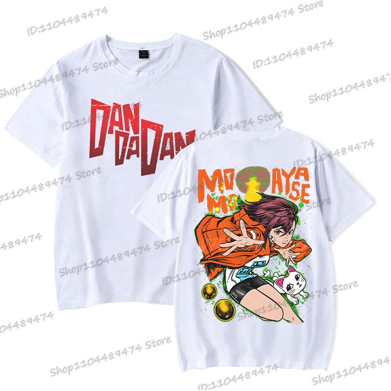 Dandadan Momo Ayase Tričko Cosplay Komiksové Dárky Exkluzivní Tričko Pánské Dámské Módní Kulatý Výstřih Oboustranný Dandadan Topy Trička