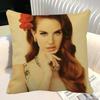 Nordische Vintage-Ästhetik Lana Del Rey Kissenbezug Quadratisches Kissen Schlafzimmer Sofa Freizeit Komfortkissen Auto Heimdekoration