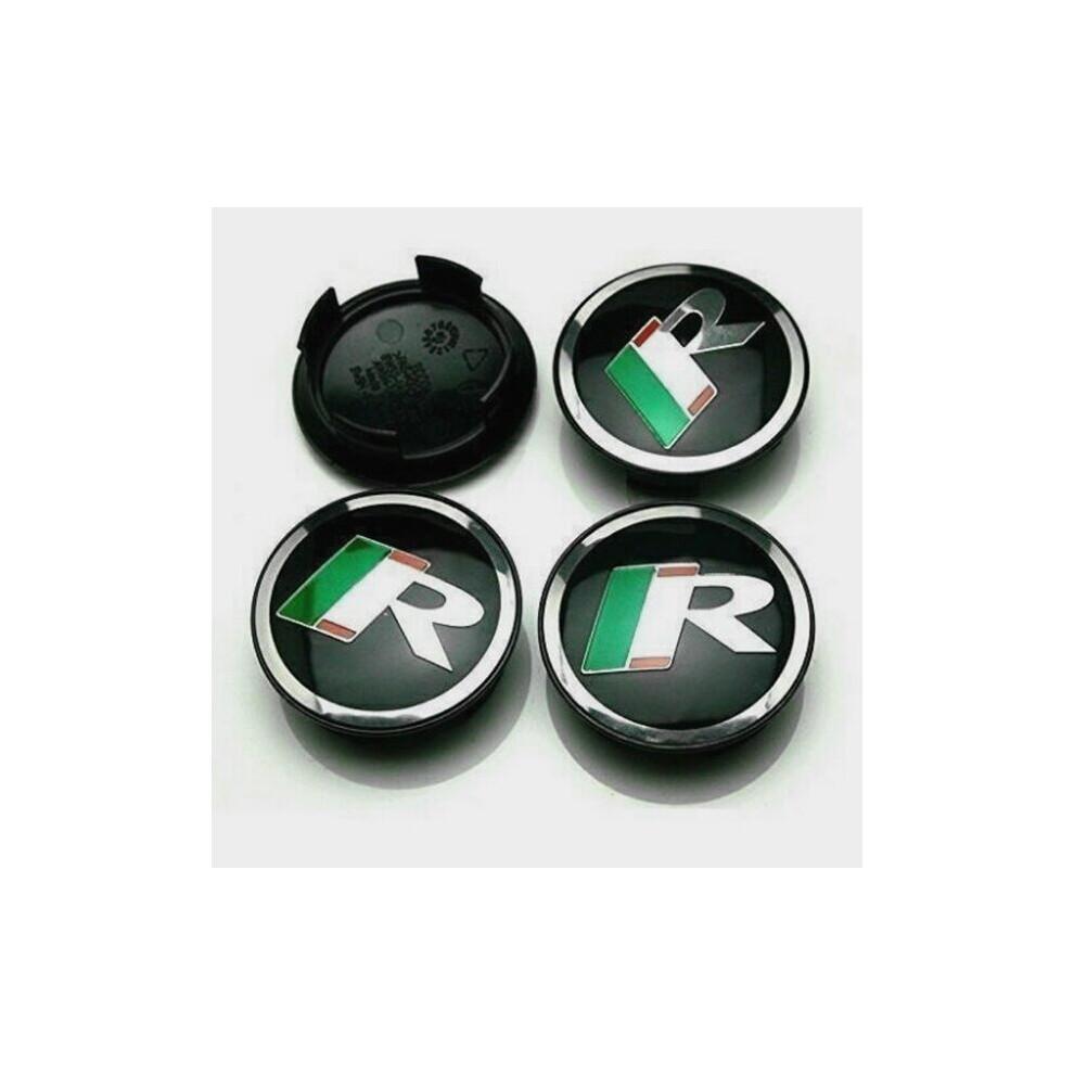 4x Jaguar R Racing Logo 59mm Leichtmetallfelgen-Mittelkappen - Passend für XF, XJ, XJR, XJ6
