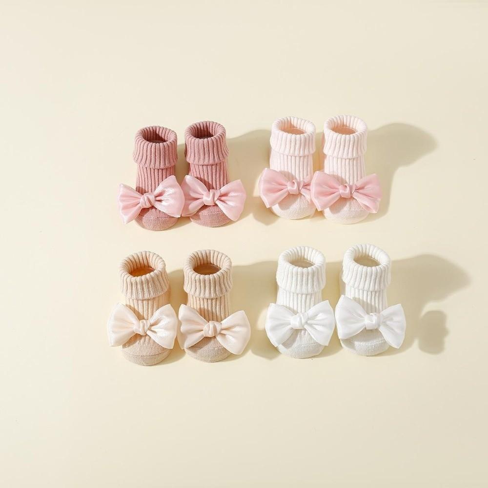 1 Paie Soft Cotton Blend Baby Floor Sock Breathable Fabric Anti-Slip Sock  Indoor Home