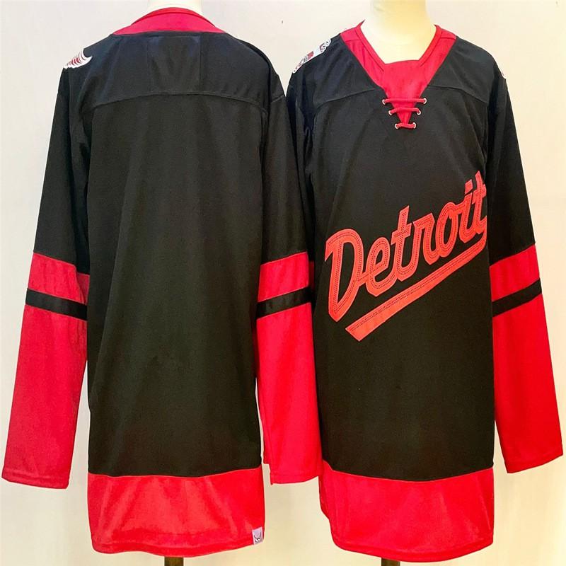Detroit Red Wings NHL Hockey Jersey Mens Cotton Fan Apparel Ice Games Casual Wear
