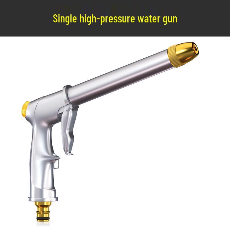 High-Pressure Car Wash & Garden Hose Nozzle with Brush - Multi-functional for Rinsing, Watering, and Cleaning.