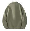 Men's Trendy Retro Long Sleeve Solid Color Polo Hoodie