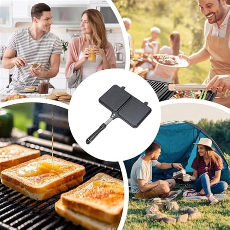 ABUL-Thermal Sandwich Maker For Kitchen, Toasted Sandwich Maker, Double-Sided Toaster Pan Non-Stick Cheese Melter Grill