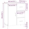 VidaXL Buffet White Glossy 69.5x34x90 Cm Engineered Wood 827926