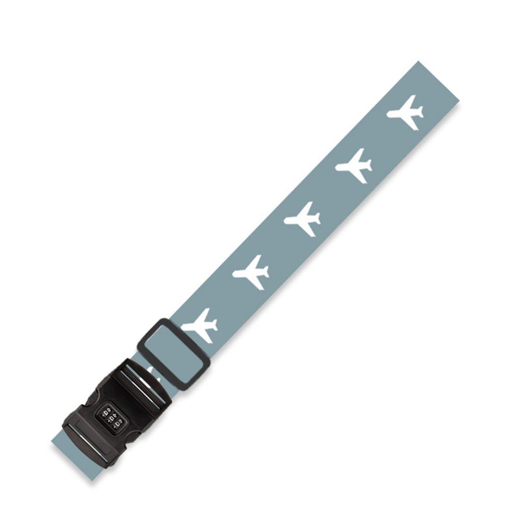 Identifica fácilmente tu maleta con cinturones de embalaje ajustables y candado de código para viajes