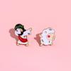Cartoon Sheep Adorable Brooch Metal Badge For Cute Fashionable Accessory