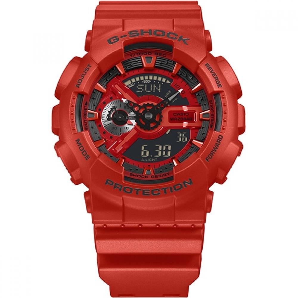Casio G Shock G Shock Iconic Red Series Ga 110rrb 4ajf