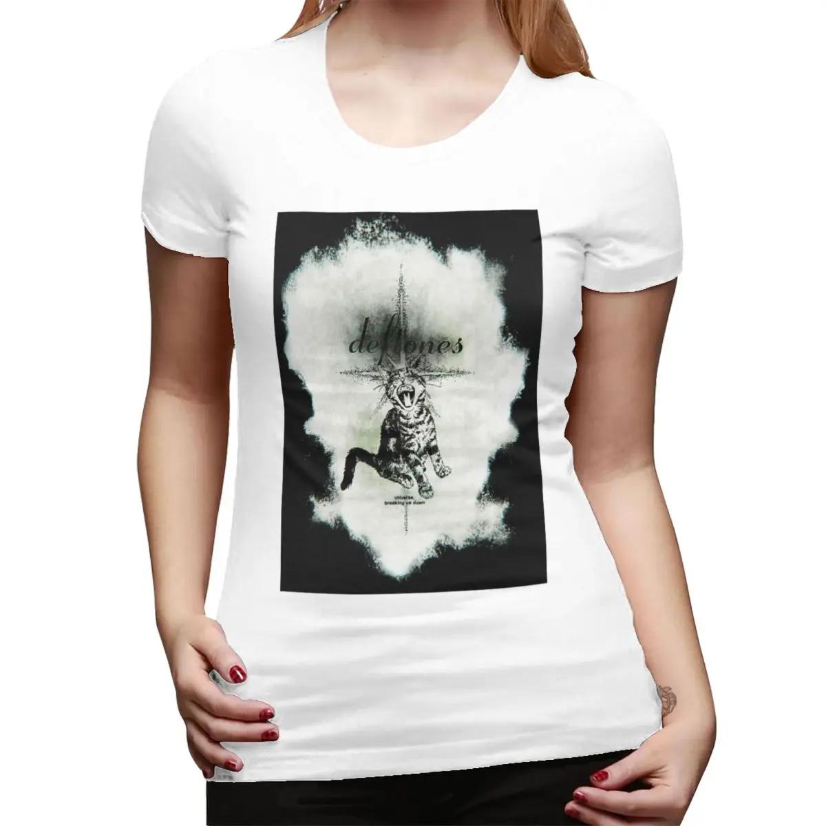 Deftones Metal Band White Pony Album TShirt for Women ONeck Streetwear T Shirts Womens Tees Short Summer Clothes Tops S