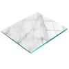 Kitchen Multifunctional Decorative Board Tempered Glass Marble 60x52 Cm