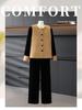 High-End Chinese Style Spring Suit for 50-Year-Old Women: T-Shirt Vest & Straight-Leg Pants Set