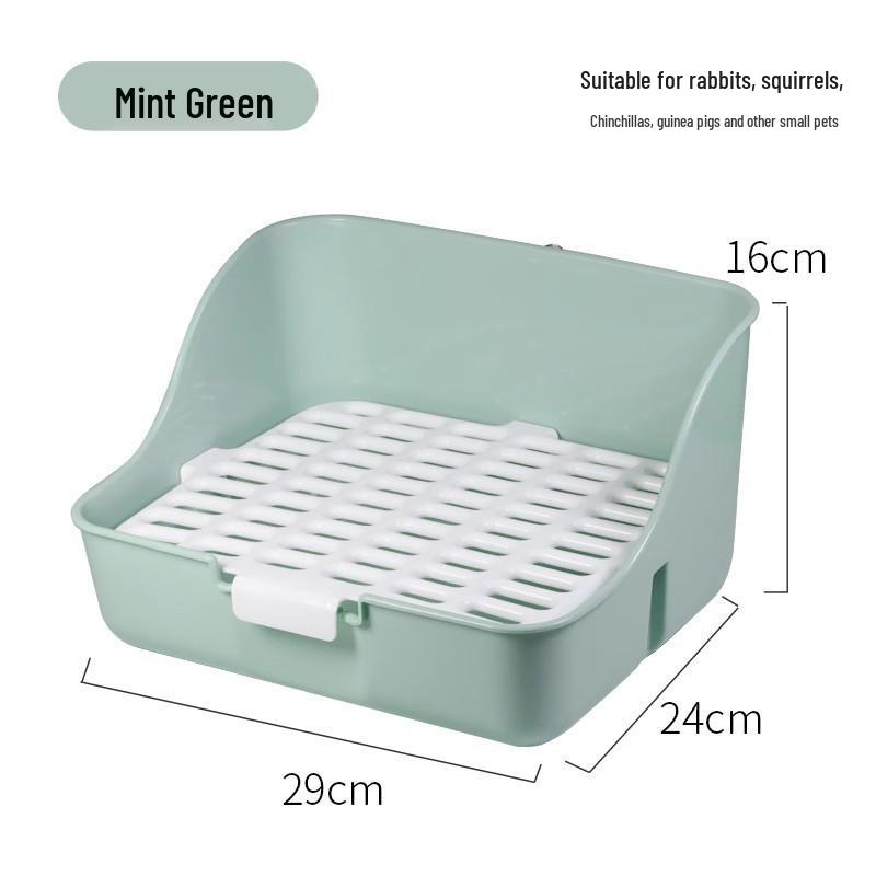 Rabbit and Guinea Pig Anti-Tip Urine Potty - Fixed Style for Chinchillas