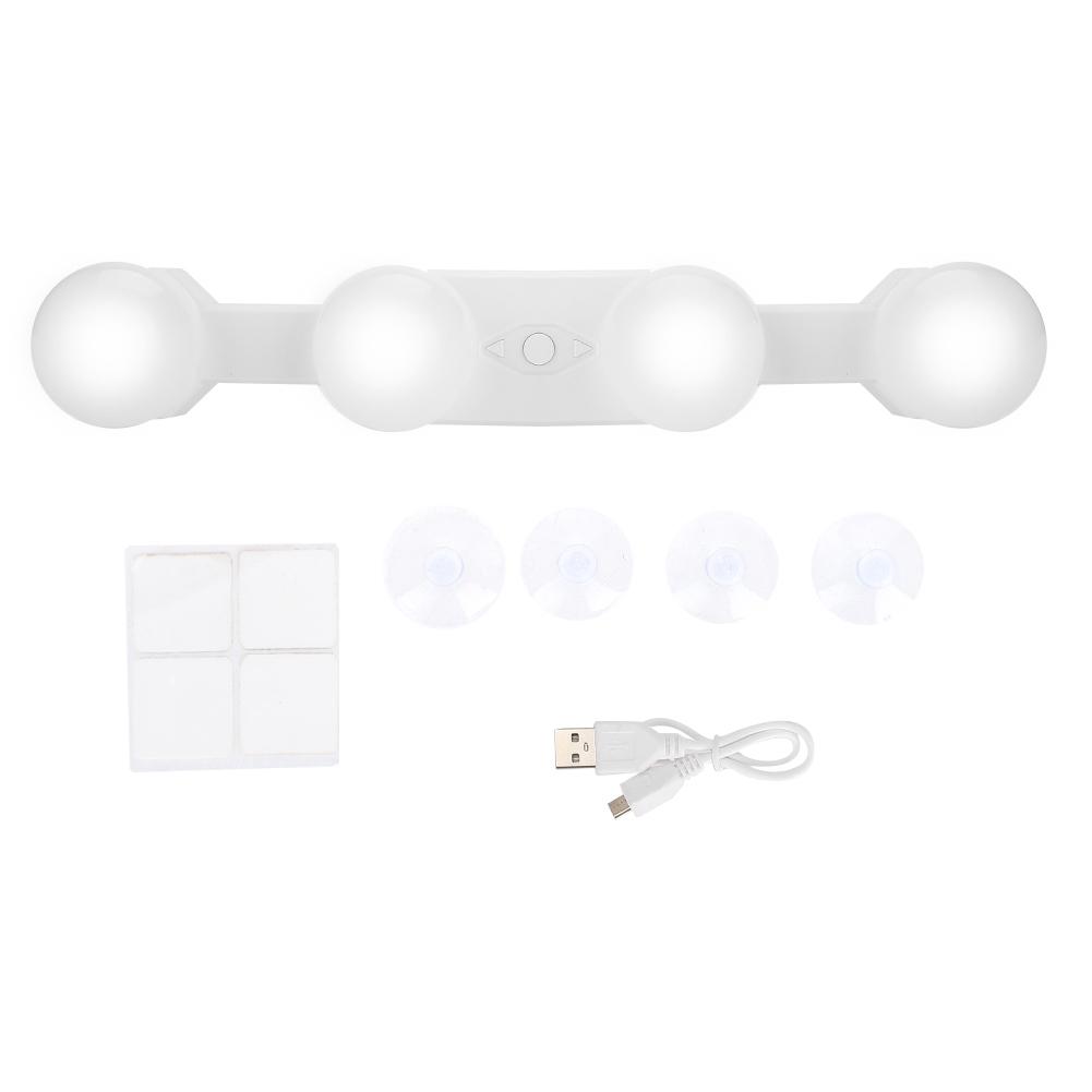 

Four Bulbs Mirror Front Light Portable Super brilliant LED Makeup Filling Lamp