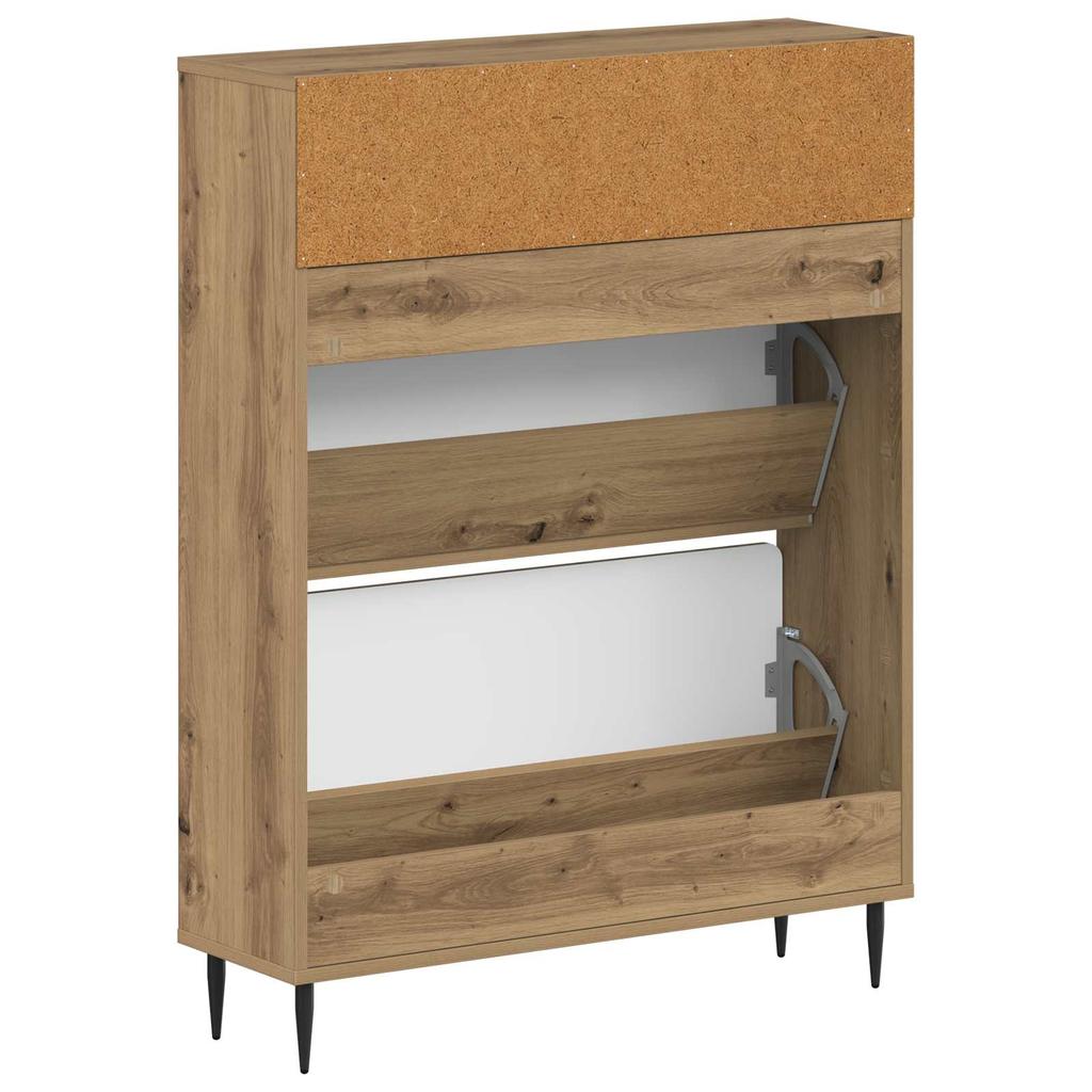 Shoe Cabinet HAARLEM 78 X 24 X 103 Cm Engineered Wood