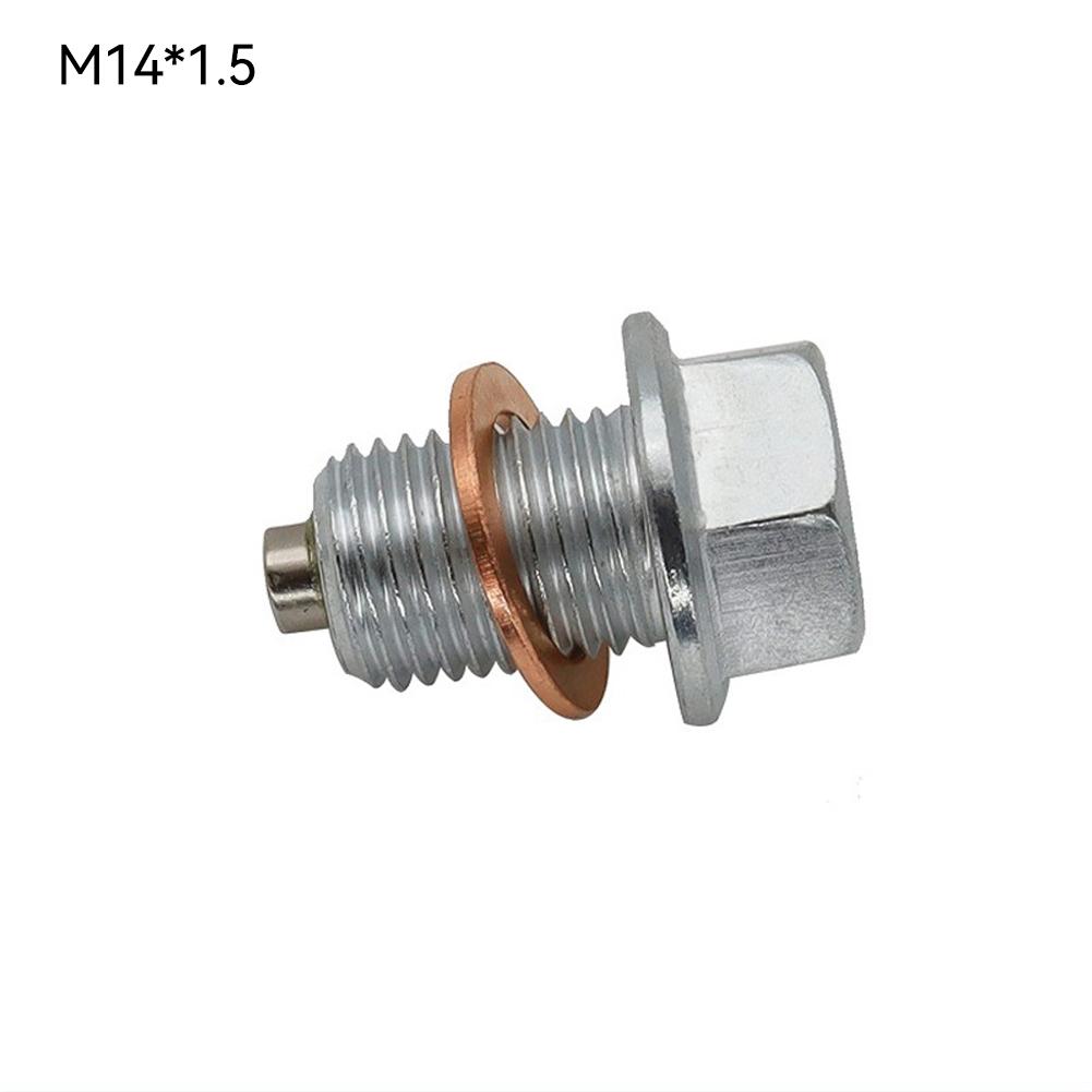 Edelstahl Silber Magnetische Ölablassschraube Ölablassmutter Autoteile M12x1.25 M14x1.5 M12 x1.75