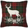 Christmas decoration red and green faro plaid pillowcase home decoration living room sofa cushion cover 50*50 40*40 45*45 60*60