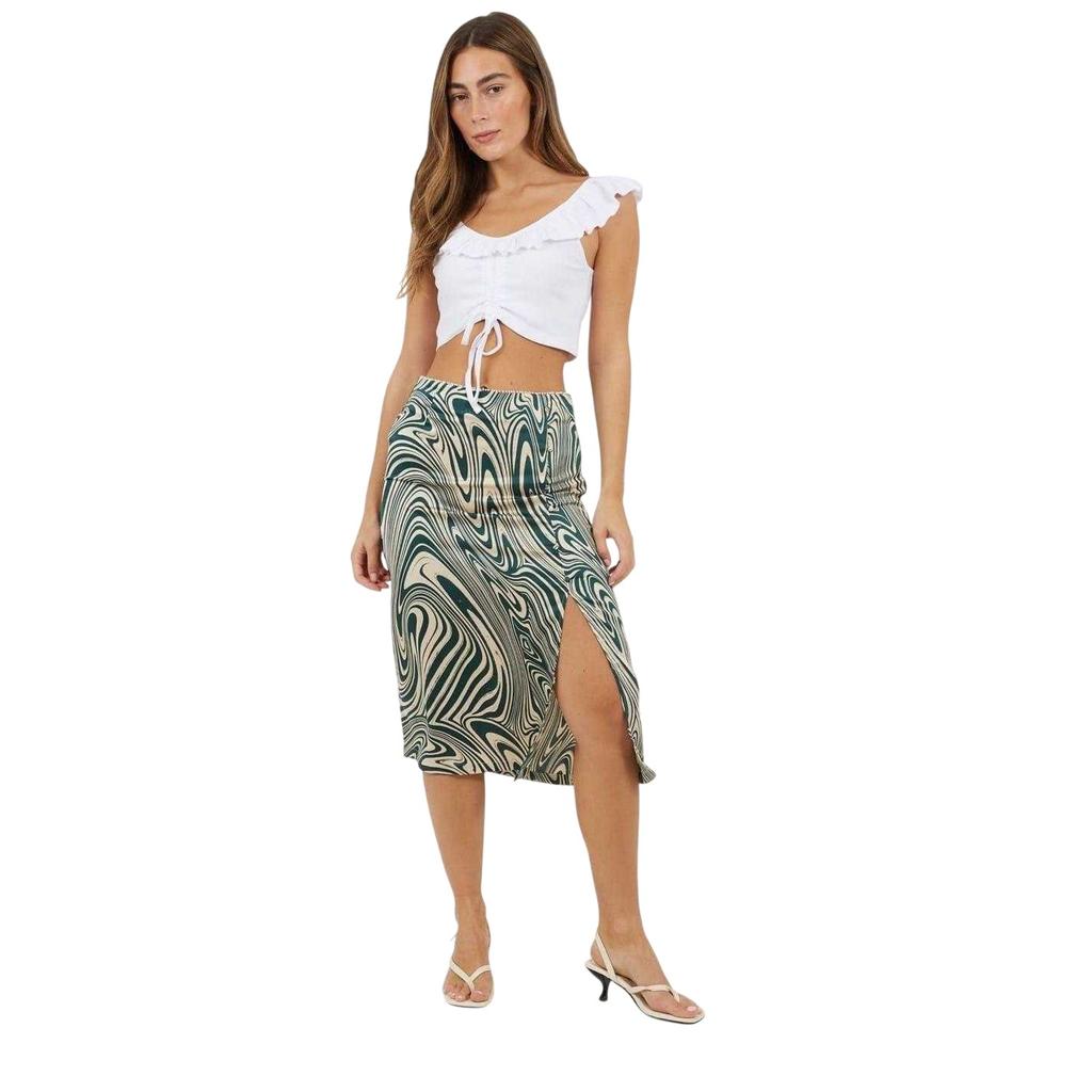 BRAVE SOUL Womens/Ladies Frill Cropped Vest Top