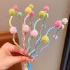 2026 Spring-Summer Girls' Hair Hoops & Bands: Mesh Balls, Plaid Pattern,Bright,Ideal for Braids, Energetic Teen Hair Accessories