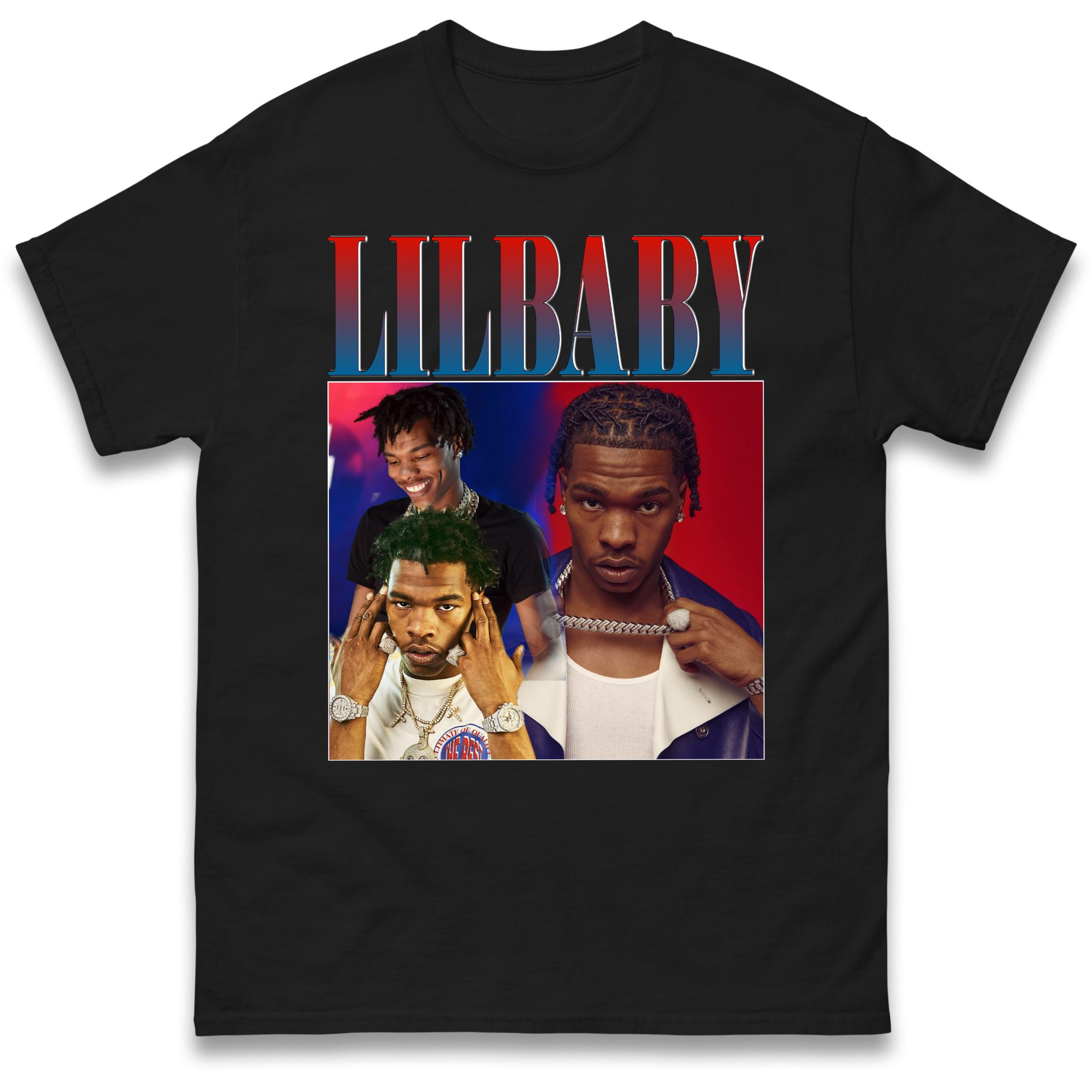 LilBaby T-Shirt Tshirt Mens Womens Tops Unisex Tees 100% Cotton 4XL
