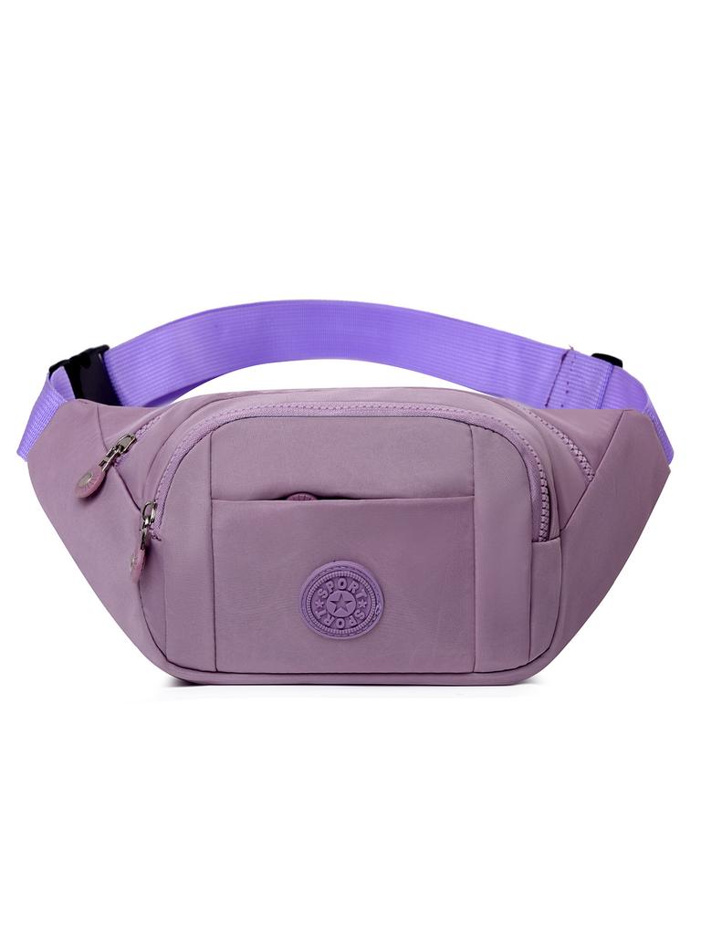 Damen Bunte Bedruckte Wasserdichte Bauchtasche mit Großer Kapazität Mehrschichtige Praktische Verschleißfeste Brusttasche