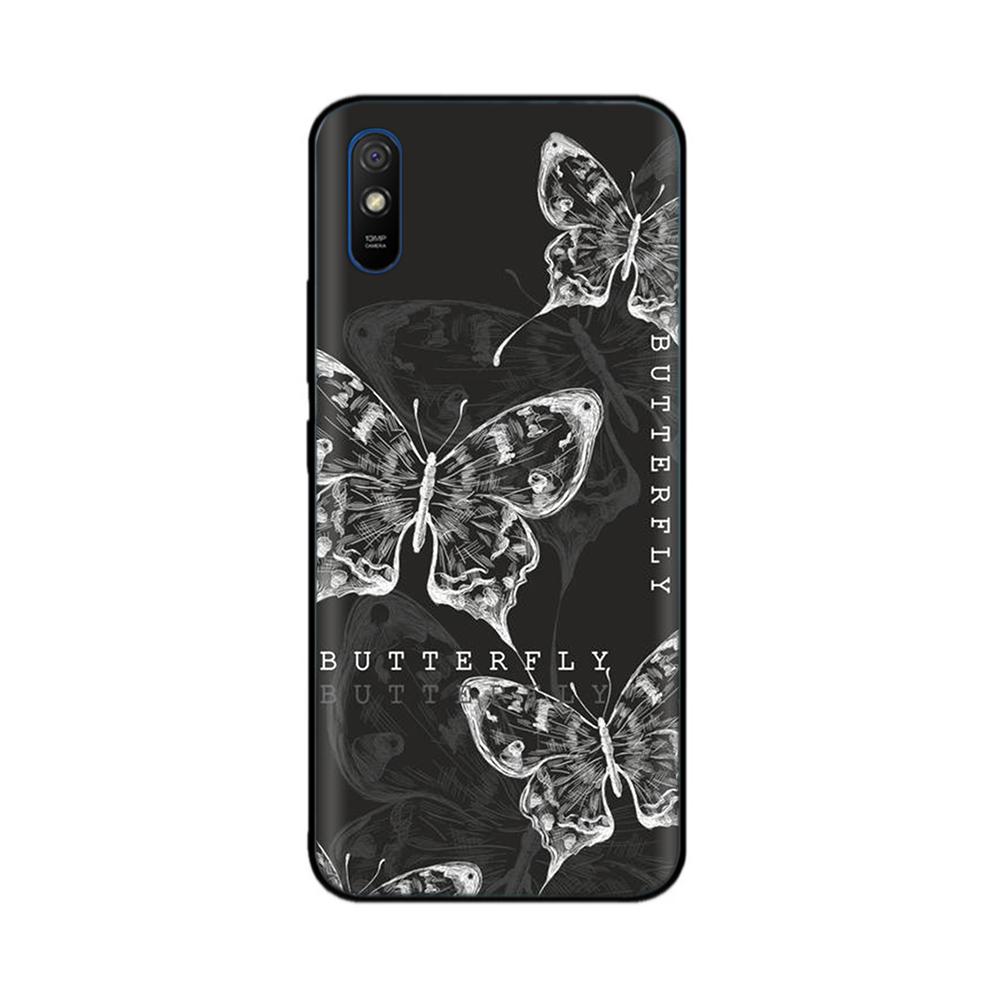 Phone Case For Redmi 9A Case Fashion Butterfly Soft TPU Back Cover For Xiaomi Redmi 9A Case Silicone Cover For Redmi 9A 9AT Bags