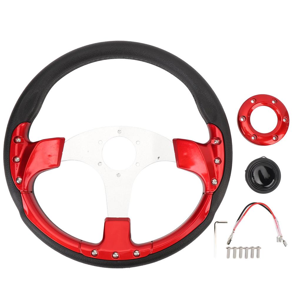 14 tum Universal Ratt med Tuta Racingstil PU Aluminium för Standard 6 Hål