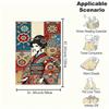 "Japanese Floral Kimono Art Print - Vibrant Traditional Design"Blanket Flannel Throw Blanket for Sofa, Bed, Travel, Camping, Office, Couch,