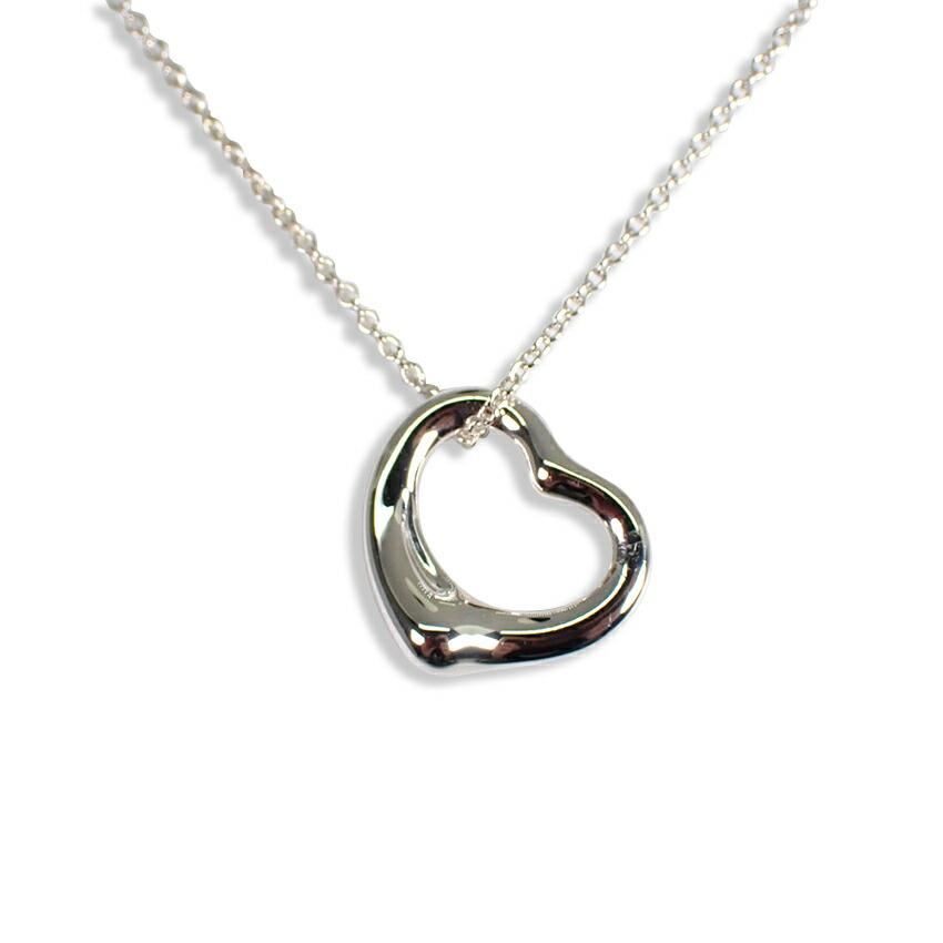 

[Б/у] TIFFANY/Tiffany 925 Open Heart Подвеска/ожерелье [g274-41]