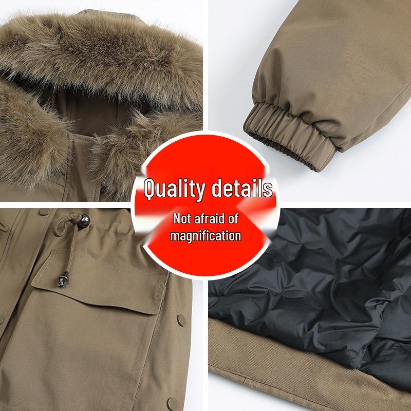 2025 Stylish Women's Cotton Padded Parka - Warm Winter Fashion for Middle-aged & Elderly