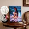 Disney Pearl Painting Pocahontas Waterside Streamer Creative Art 5D Pearl Embroidery Cross Stitch Kit Handmade DIY Home and Room Decor Gift