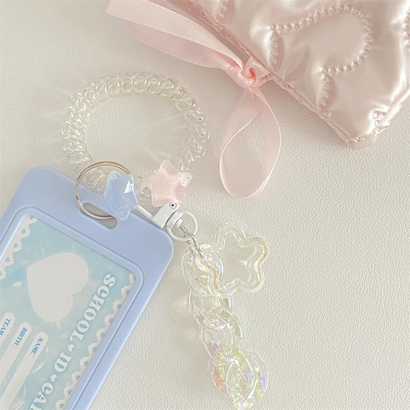 Ins Cute Card Holder Photo Card Cover Kpop Keychain Idol Protection Case Campus Card Bus Card Holders Bank Id Holders