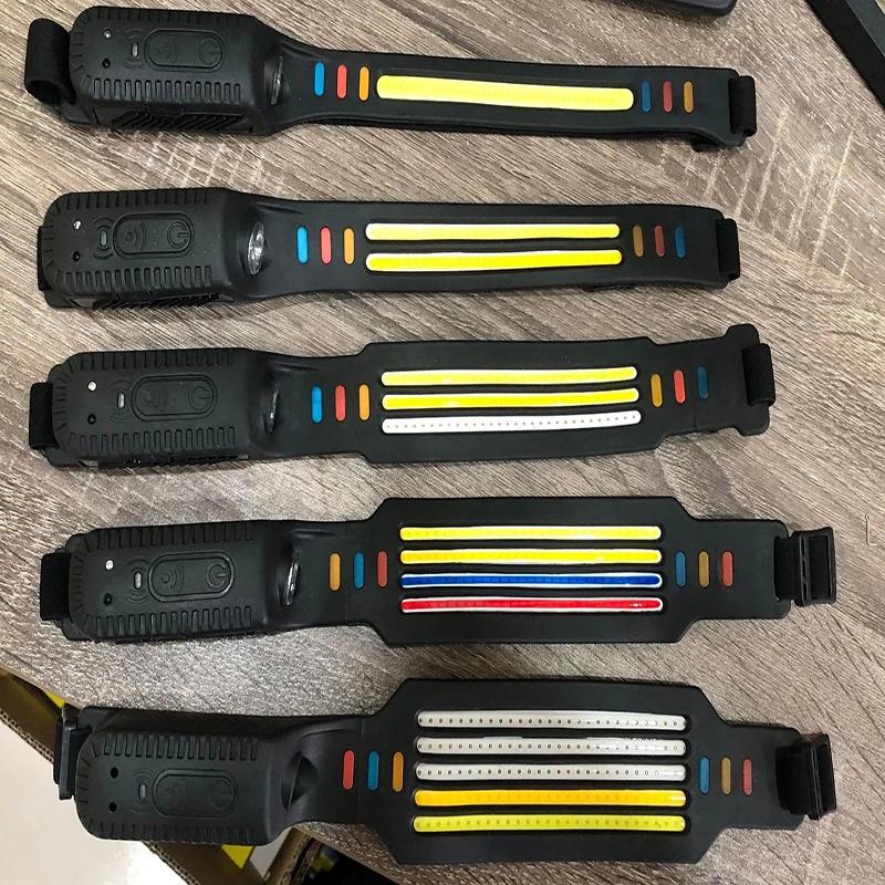 Novo Farol LED COB Multimodo com Sensor Bateria Embutida Recarregável por USB À Prova d'Água Lanterna para Acampamento ao Ar Livre Pesca