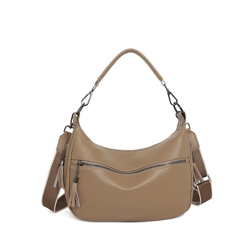 100% Top Quality Genuine Leather Women Shoulder Crossbody Bag Luxury Soft Cowhide Daily Commute Women's Tote Bag Vintage Handbag