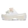 Crocs Sandali Ciabatte Eleganti alla Moda Comodi Asciugatura Rapida Calzature Donna Bianco 210180-100