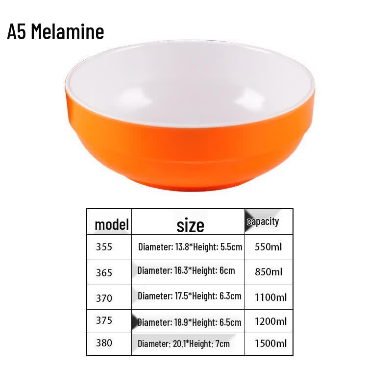 Di Ruien Korean Style Melamine Two-Tone Serving Bowl Set