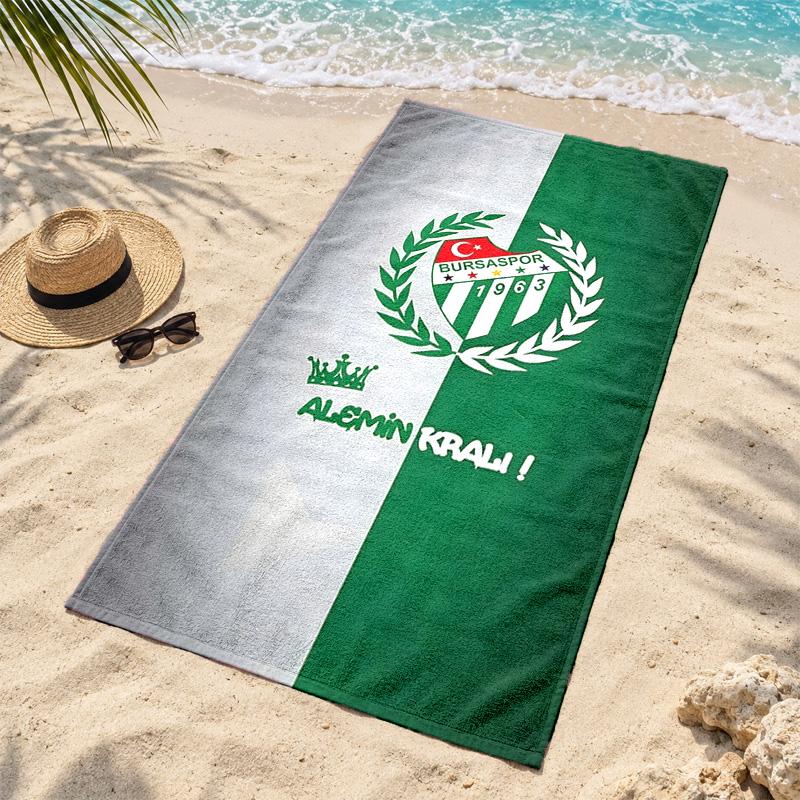 Bursaspor Microfiber Beach Towel Quick Dry Sand Free Lightweight Beach Towels for Travel Swimming Camping