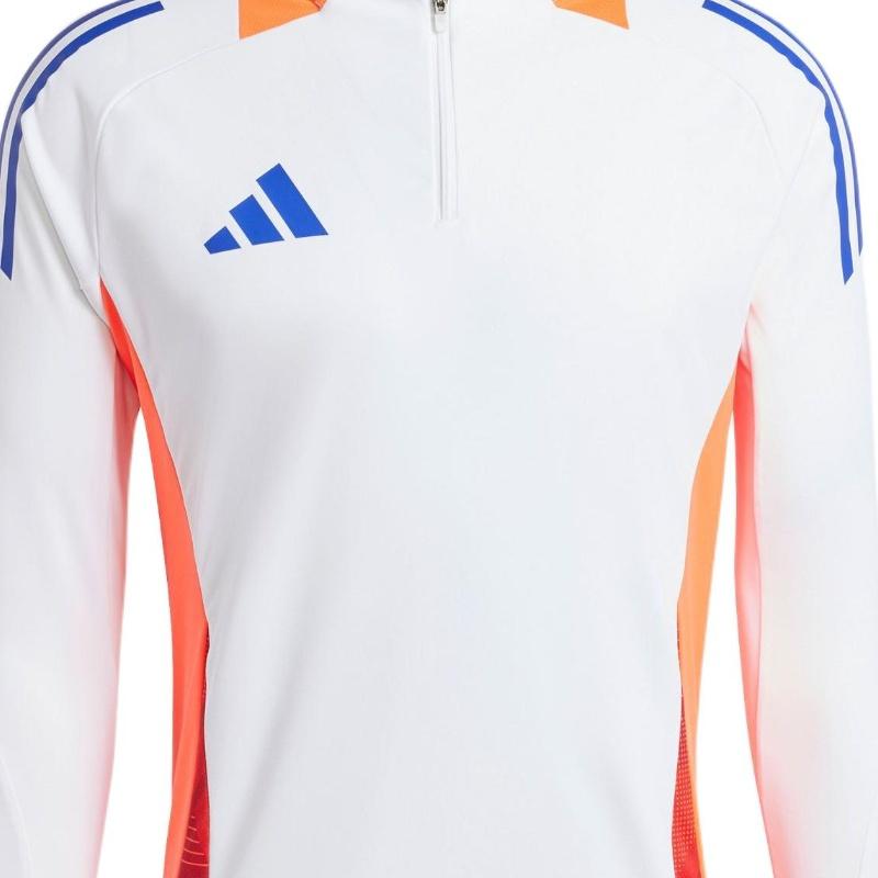 Adidas Amerikanisches Retro Fußball Trainings-Halb-Zip Langarm-Sweatshirt Herren Sweatshirt Weiß JF4197