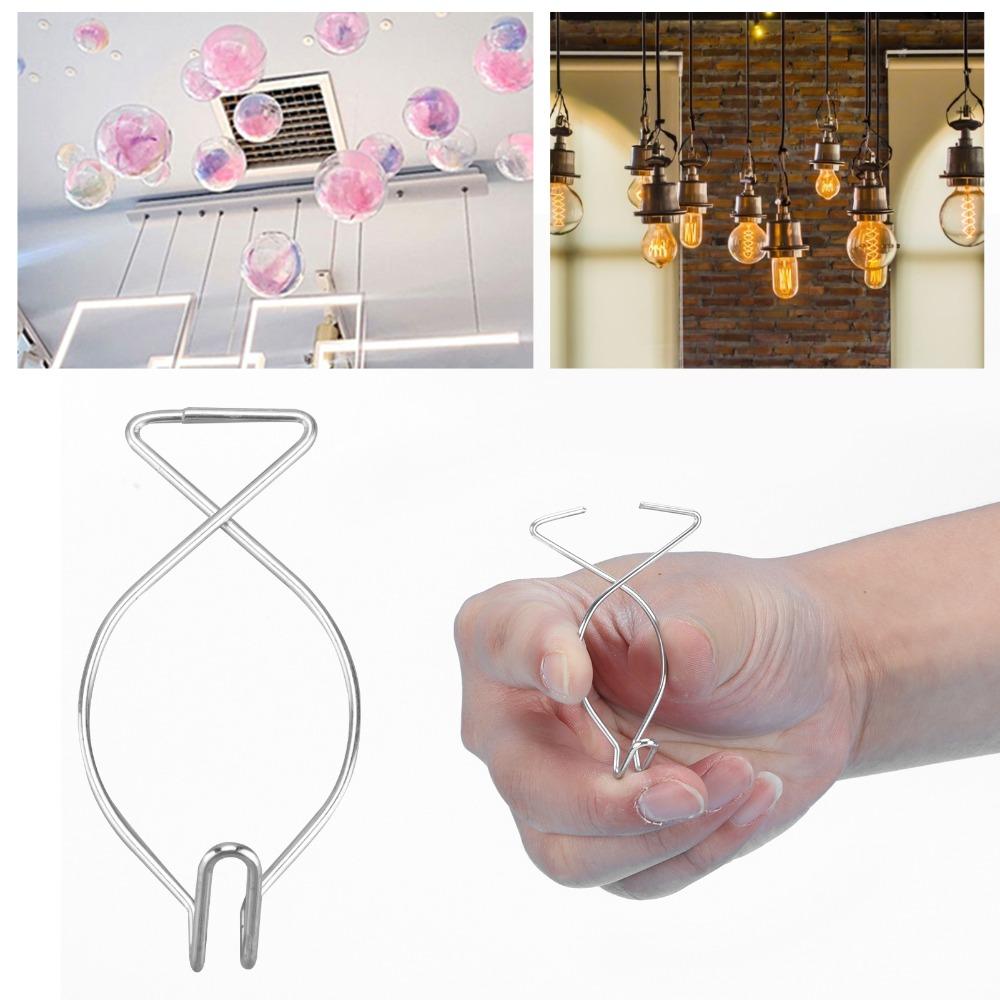 40 Peças Gancho de Teto de Aço Galvanizado Gancho Prateado para Teto Falso Gancho de Pendurar Salas de Aula