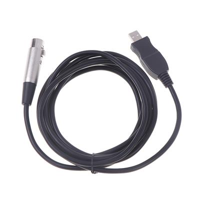 USB Kabel k mikrofonu Kabel k mikrofonu Počítačový USB na XLR Připojení mikrofonu Počítačový kabel Audio kabel Adaptér