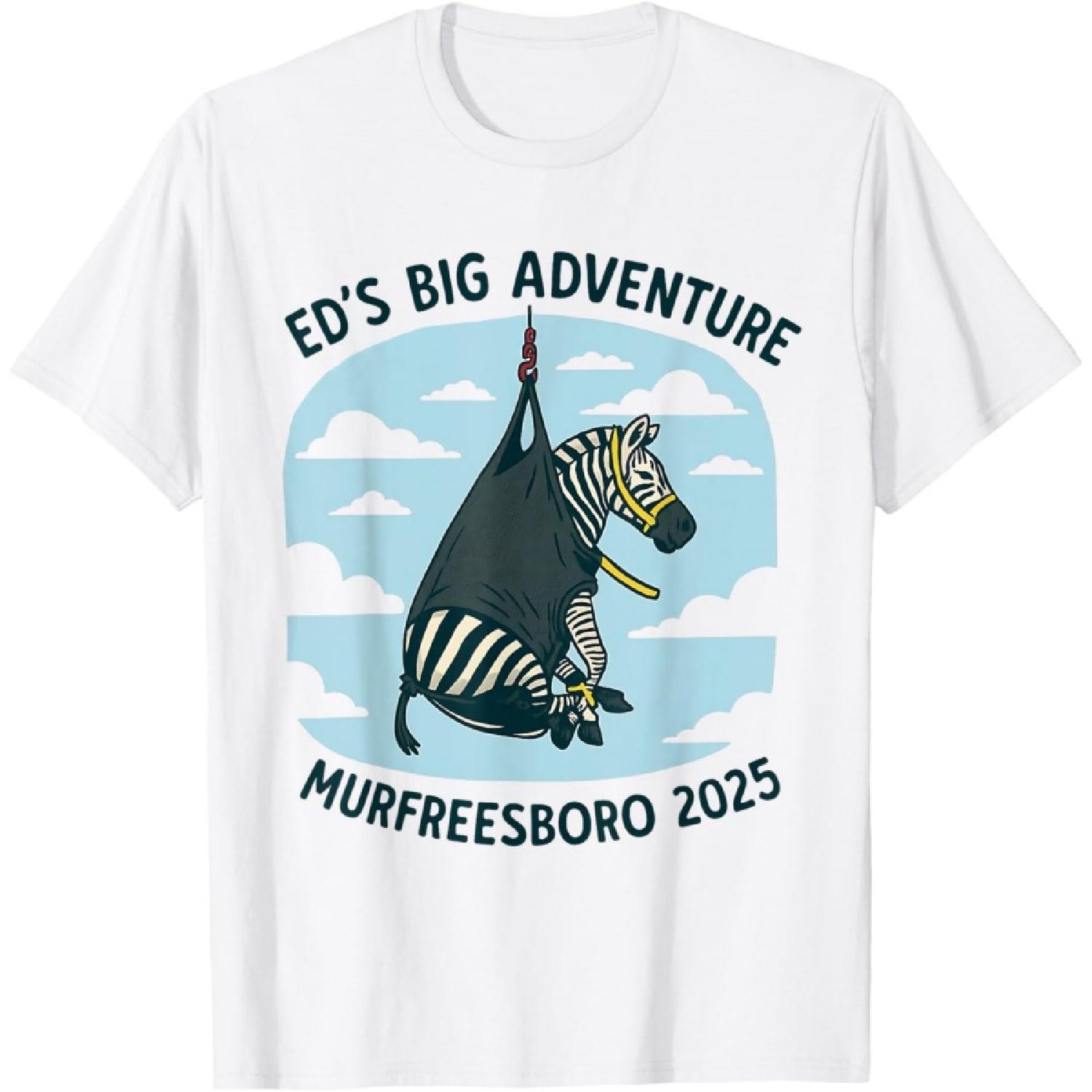 Ed The Zebra Tennessee’s Ed’s Big Adventure Men Women & Kids T-Shirt XXXXXL белый