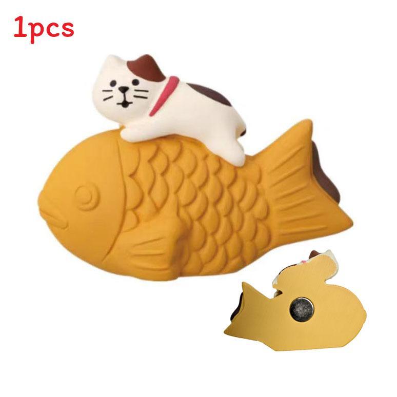 Cat Magnet Fridge Sticker With Strong Magnetic Diy Decor For Kitchen Organization