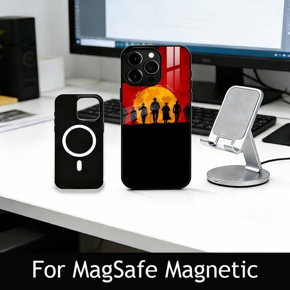 R-Red D-Dead R-Redemption 2 Phone Case For iPhone17,16,15,14,13,12,11 Plus,Pro Magnetic with Magsafe Wireless Charging