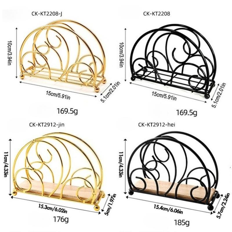 Nordic Cloud-Shaped Napkin Holder 3D Wrought Iron Hollow-Out Tissue Stand for Hotel Restaurant Decor