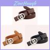 Genuine Leather Womens Belt With Pin Buckle For Casual Denim Fashion