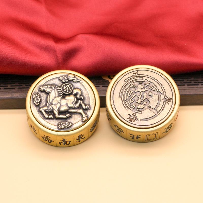 Mosazná vícestranná rotující dekompresní ozdoba pro přilákání bohatství a pokladů