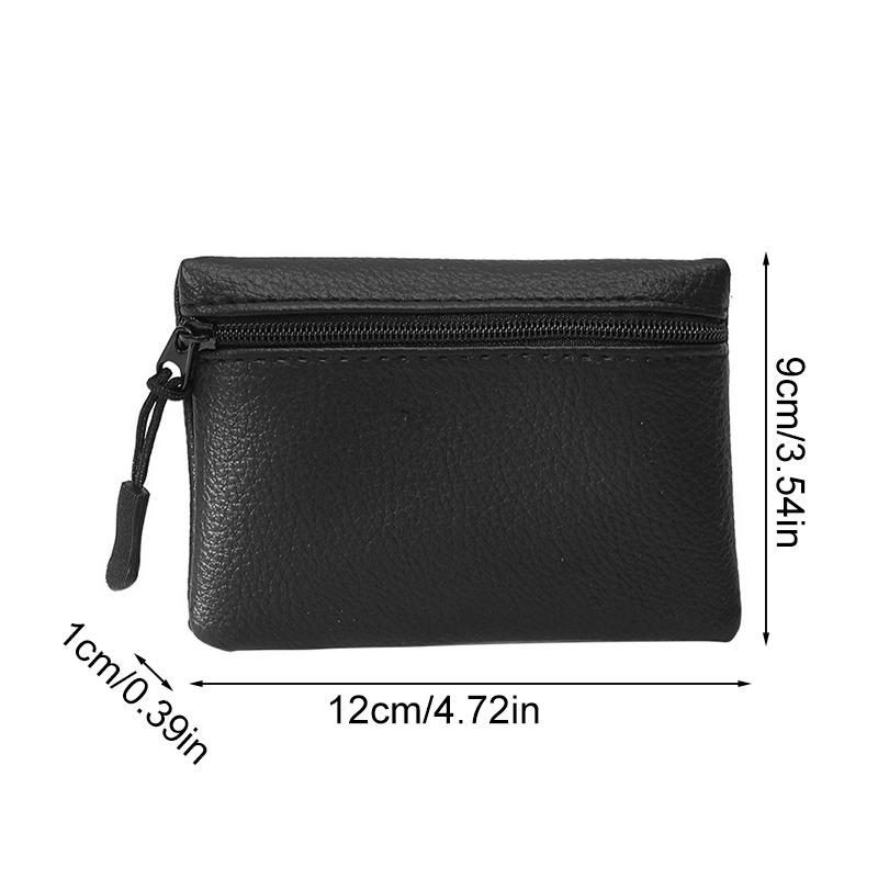 1Pc Mini Coin Bag Pouch Coin Purse Ladies Zipper Wallets Small Women Business Card Holder PU