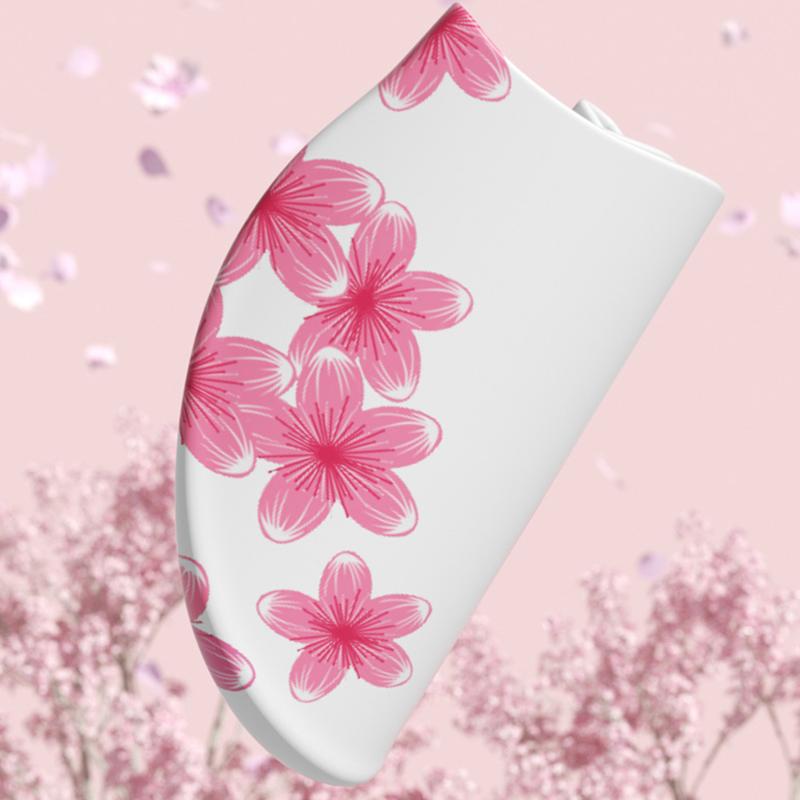 Silikon-Badekappe für Damen, Wasserdichte Badekappen für lange Haare mit Blumenmuster